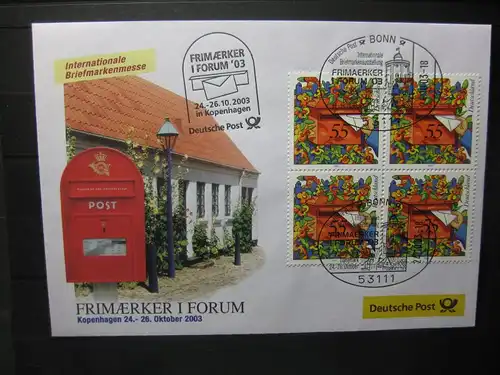 Messebrief, Ausstellungsbrief Deutsche Post: Frimaerker i Forum 03, Kopenhagen 2003