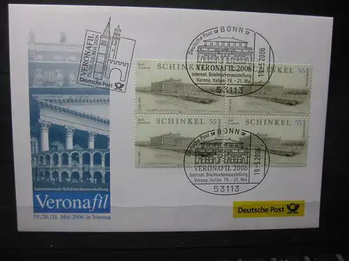 Messebrief, Ausstellungsbrief Deutsche Post: Internationale Briefmarkenausstellung Veronafil 2006, Verona