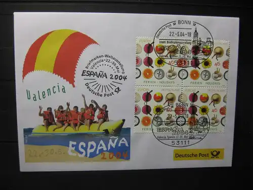 Messebrief, Ausstellungsbrief Deutsche Post: Briefmarkenausstellung Espana 2004, Valencia 2004