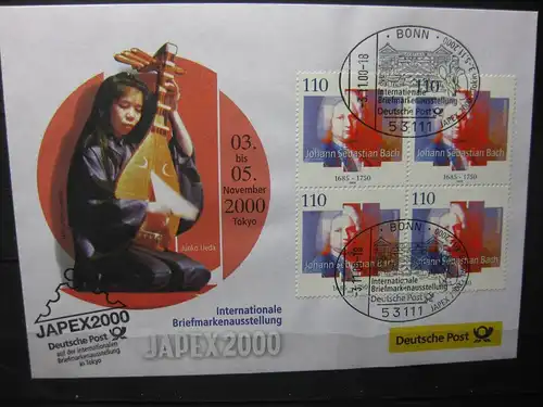 Messebrief, Ausstellungsbrief Deutsche Post: International Stamp Expo Japex 2000, Tokyo 2000