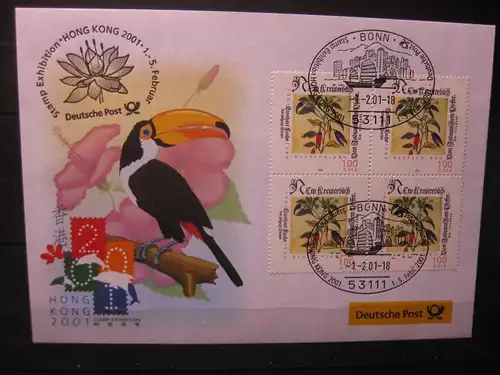 Messebrief, Ausstellungsbrief Deutsche Post: Stamp Expo Hong Kong 2001