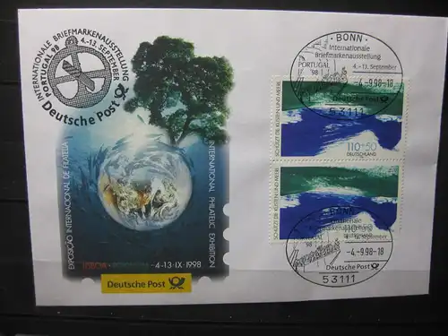 Messebrief, Ausstellungsbrief Deutsche Post: International Philatelic Exhibition Lisboa, Lissabon 1998