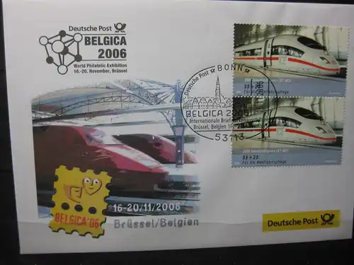 Messebrief, Ausstellungsbrief Deutsche Post: Internationale Briefmarken-Ausstellung  Belgica 2006 Brüssel