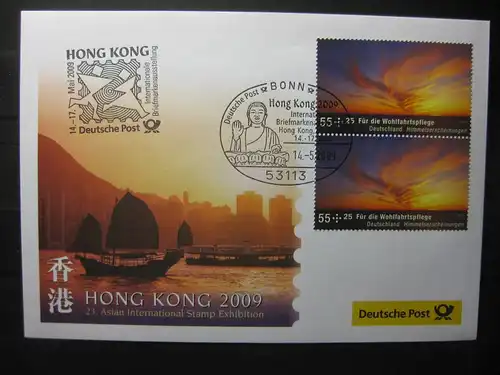 Messebrief, Ausstellungsbrief Deutsche Post: International Stamp Exhibition Hong Kong 2009