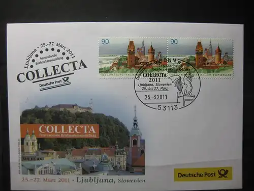 Messebrief, Ausstellungsbrief Deutsche Post: Internationale Briefmarken-Ausstellung  Collecta 2011, Ljubljana/Slowenien