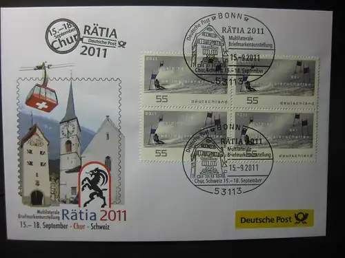 Messebrief, Ausstellungsbrief Deutsche Post: Rätia 2011, Chur/Schweiz