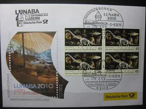 Messebrief, Ausstellungsbrief Deutsche Post: Lunaba 2010, Luzern/Schweiz