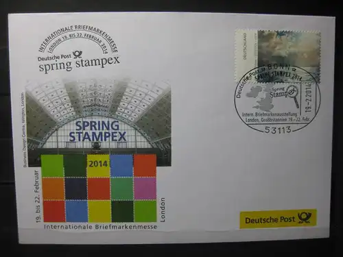 Messebrief, Ausstellungsbrief Deutsche Post: Spring Stampex London 2014