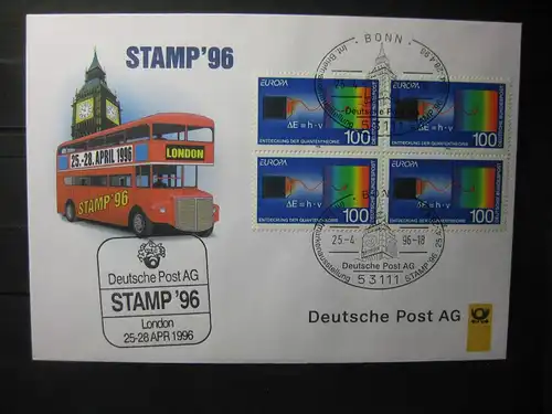 Messebrief, Ausstellungsbrief Deutsche Post: Stamp \'\'96 London 1996