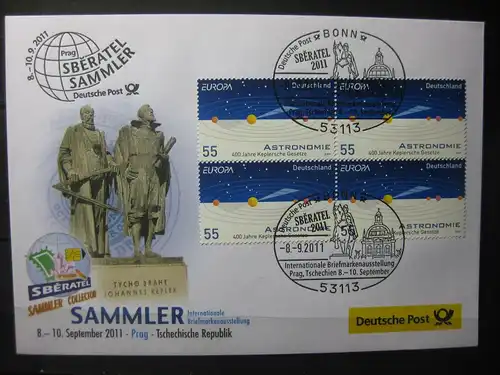 Messebrief, Ausstellungsbrief Deutsche Post: Internationale Briefmarken-Ausstellung  Sammler 2011, Prag
