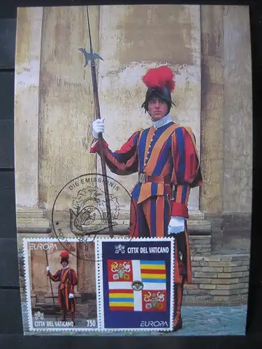 Vaticanstadt, Vatican, CEPT EUROPA-UNION 1997, Maximumkarten