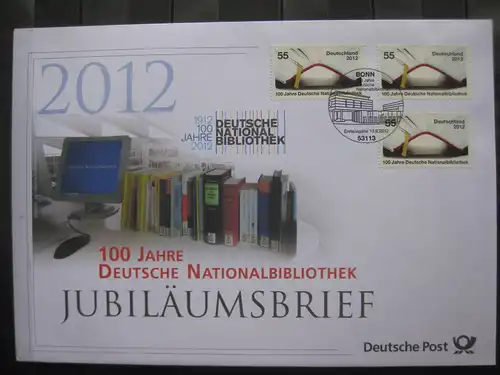 Jubiläumsbrief Deutsche Post: 100 Jahre Deutsche Nationalbibliothek