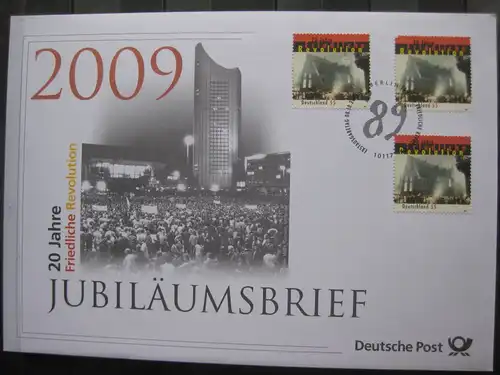 Jubiläumsbrief Deutsche Post: 20 Jahre Friedliche Revolution, 2009