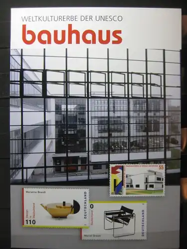 Gedenkblatt  Erinnerungsblatt der Deutsche Post: Bauhaus, 2004