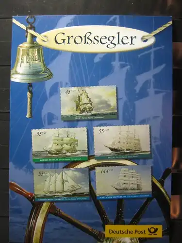 Gedenkblatt  Erinnerungsblatt der Deutsche Post: Großsegler, 2005