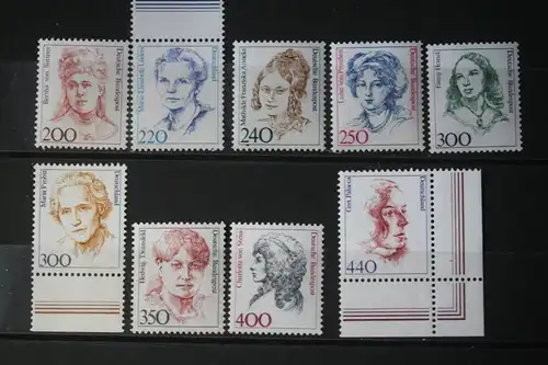Freimarken, Dauerserie Deutschland: 1986-1998: Frauen der deutschen Geschichte (Komplette Serie in DM-Währung; 31 Werte