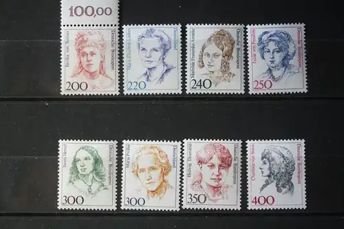 Freimarken, Dauerserie Deutschland: 1986-1998: Frauen der deutschen Geschichte (Komplette Serie in DM-Währung; 31 Werte