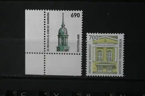 Freimarken, Dauerserie Deutschland: 1987-1997: Sehenswürdigkeiten (Komplette Serie in DM-Währung; 37 Werte