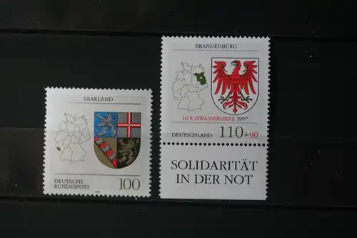 Wappen der Länder der Bundesrepublik Deutschland; komplette Serie : 16 + 1 Werte