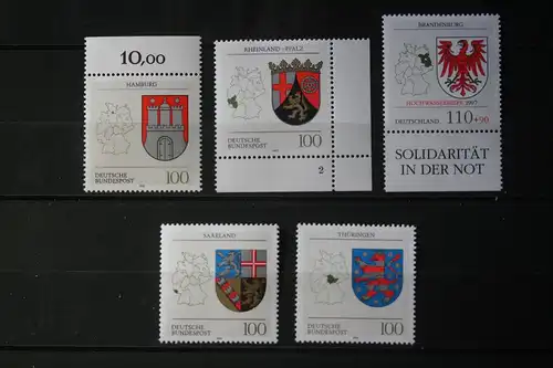 Wappen der Länder der Bundesrepublik Deutschland; komplette Serie : 16 + 1 Werte