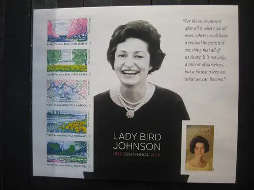 USA, Kleinbogen: Lady Bird Johnson, 2012