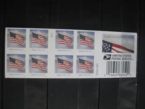 USA, Markenheft: U.S. Flag, 2016