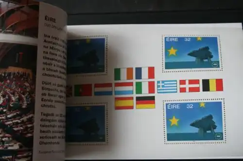 Irland Markenheft Prestigemarkenheft:  Europäischer Binnenmarkt 1992; Prestige Booklet: Irland-Part of the European Community