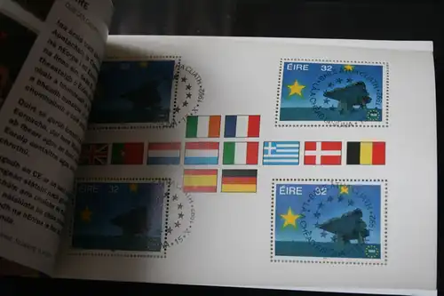 Irland Markenheft Prestigemarkenheft:  Europäischer Binnenmarkt 1992; Prestige Booklet: Irland-Part of the European Community
