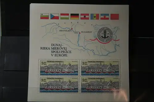 Tschechoslowakei Europäische Donaukommission 1982