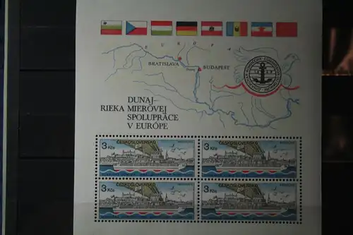 Tschechoslowakei Europäische Donaukommission 1982