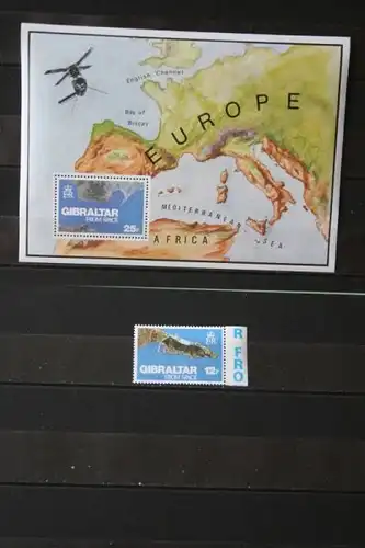 Gibralar from Space , 1978, Europa-Block und Einzelmarke