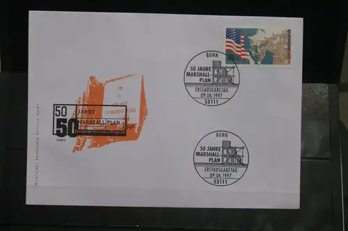 Ersttagsbrief Künstler- Ersttagsbrief FDC der Deutsche Postphilatelie: 50 Jahre Marshall-Plan