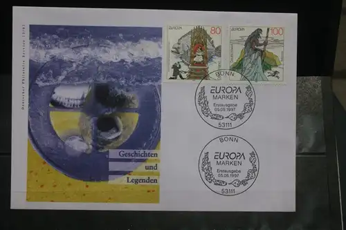 Ersttagsbrief Künstler- Ersttagsbrief FDC der Deutsche Postphilatelie: Europamarken 1997