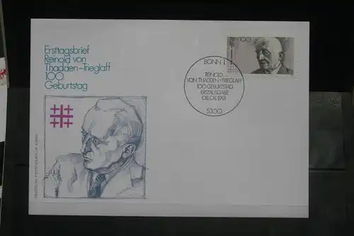 Ersttagsbrief Künstler- Ersttagsbrief FDC der Deutsche Postphilatelie: 100. Geburtstag von Thadden-Trieglaff
