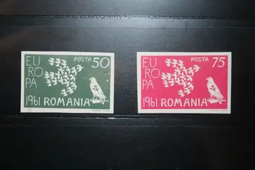 Rumänien CEPT EUROPA-UNION 1961, Propagandaausgabe, Vignette, ungezähnt, geschnitten