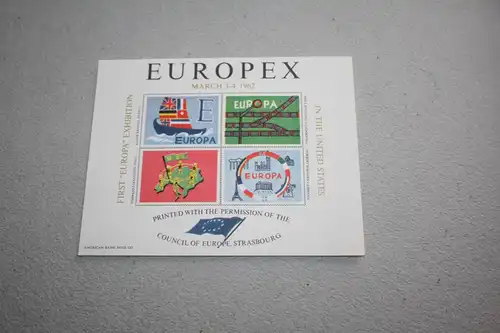 EUROPA-UNION-Mitläufer, CEPT-Mitläufer, Italien Sonderdruck-Vignette 1962