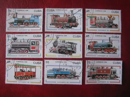 Cuba; Eisenbahn; 9 Werte