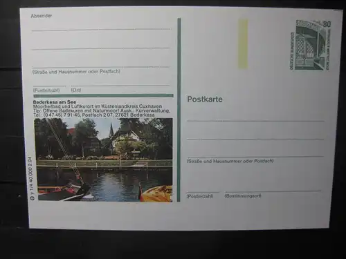 Bildpostkarte Bederkesa am See