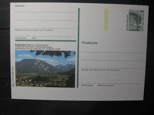 Bildpostkarte Ruhpolding in Bayern