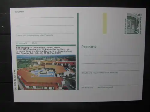 Bildpostkarte Bad Gögging