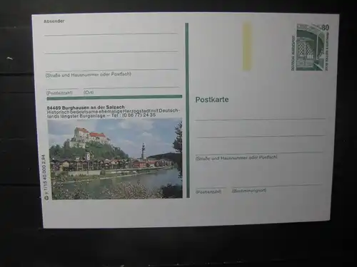 Bildpostkarte Burghausen an der Salzach