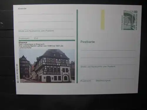 Bildpostkarte Eisenach