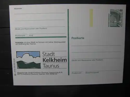 Bildpostkarte Kelkheim Ts.