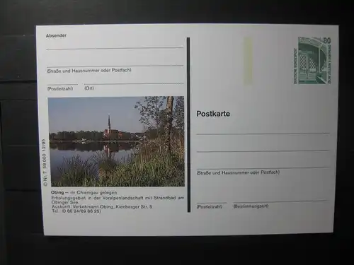 Bildpostkarte Obing in Bayern