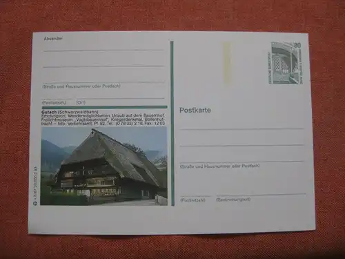 Bildpostkarte Gutach