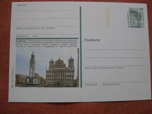 Bildpostkarte Augsburg