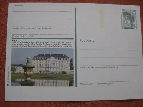 Bildpostkarte Brühl