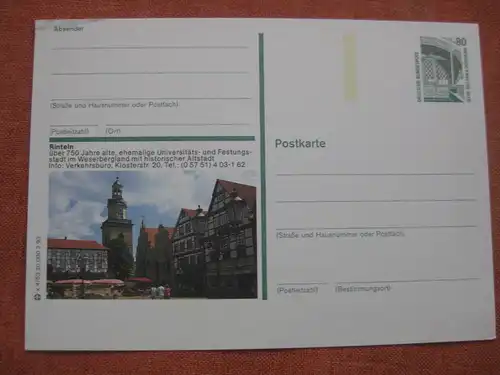 Bildpostkarte Rinteln