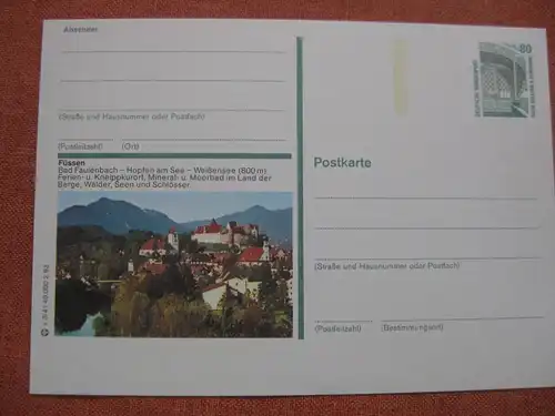 Bildpostkarte Füssen