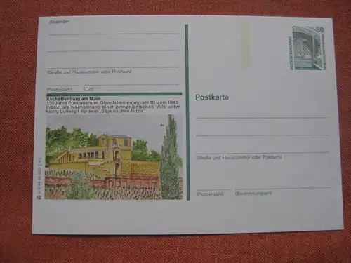 Bildpostkarte Aschaffenburg